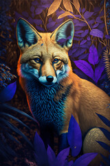 Fox in the Jungle. Generative Ai