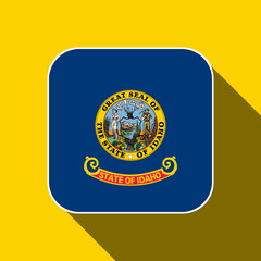 Naklejka premium Idaho state flag. Vector illustration.