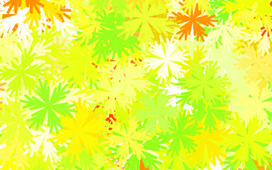 Fototapeta na wymiar Light Green, Red vector doodle pattern with flowers.
