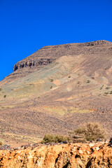 Beautiful desert mountain landscape of Anti-Atlas, Lesser Atlas or Little Atlas mountains, Morocco.