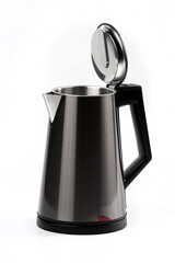 electric kettle on white background