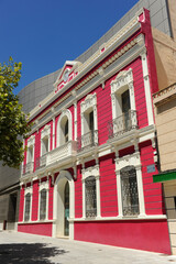 Obraz premium Museo de Puertollano, antiguo ayuntamiento, en la Plaza de la Constitución, provincia de Ciudad Real, Castilla La Mancha, centro de España