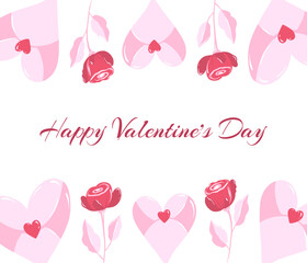 Valentines day greeting card