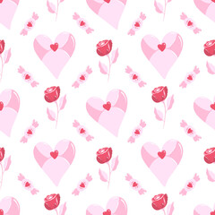 Valentines day seamless pattern design