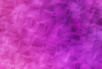 Naklejka premium Light Pink vector low poly background.