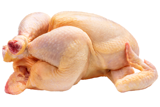 RAW, Whole raw chicken without head