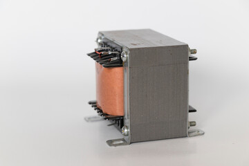 square metal frame transformer with copper windings