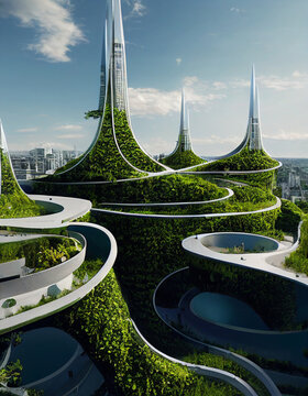 Futuristic Green City