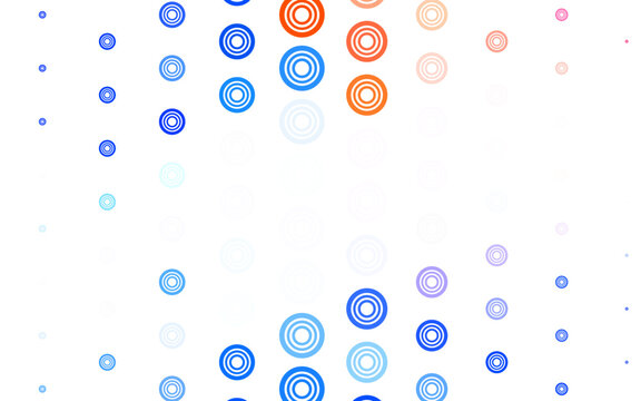 Light Blue, Yellow vector pattern with spheres.