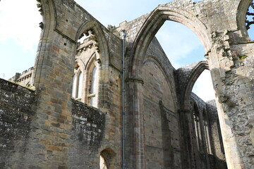 Bolton Abbey ruins of a monastery in Yorkshire, England UK