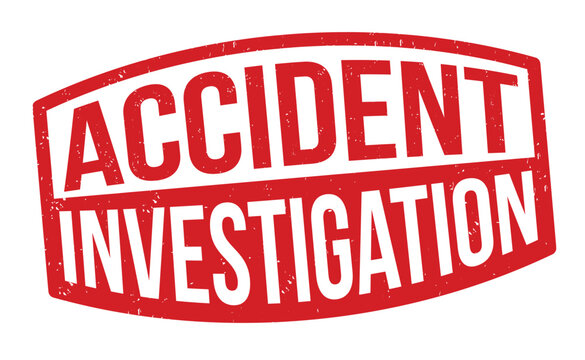 Accident Investigation Grunge Rubber Stamp