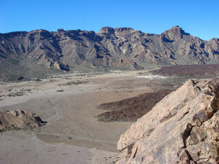 Beautiful view of mountain on a sunny day. Tenerife. Spain.