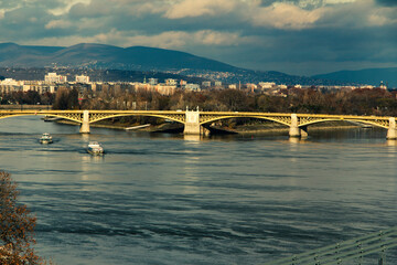 Budapest's skyline and bridges