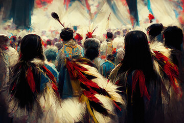 Native American Pow Wow - Generative AI
