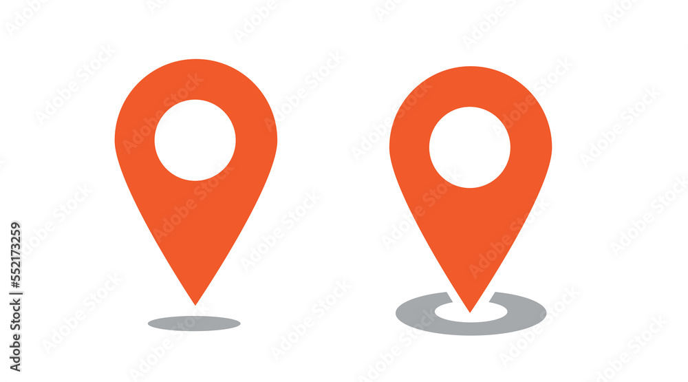 Aufkleber map pin vector icon, gps pointer. location sign. locate symbol. 10 eps.