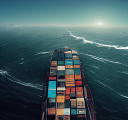 Container Ship - Generative AI