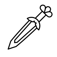 Vicing's sword  -  vector icon