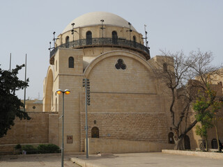 The Hurva Synagogue in the Jewish Quarter of the Old City of Jerusalem - Israel