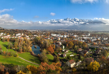 the Belledonne range from the heights of Meylan
