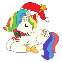 Cute Christmas Unicorn