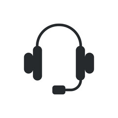 headphone icon, headphone vector, simple illustration