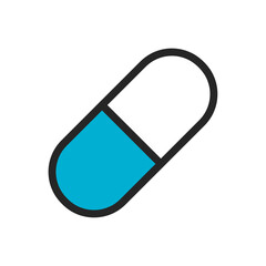 Blue Pill Capsule Icon Transparent Png