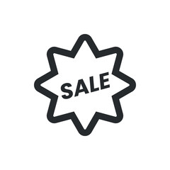 sale icon, sale vector, simple illustration