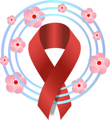 Breast cancer illustration, world cancer day celebration