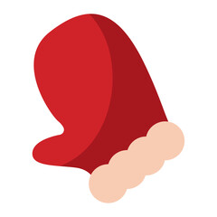 Isolated christmas winter gloves sketch icon Vector