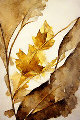 Digital golden/dark red/blue//silver/black glamorous feather/leaves printable hanging wall decor