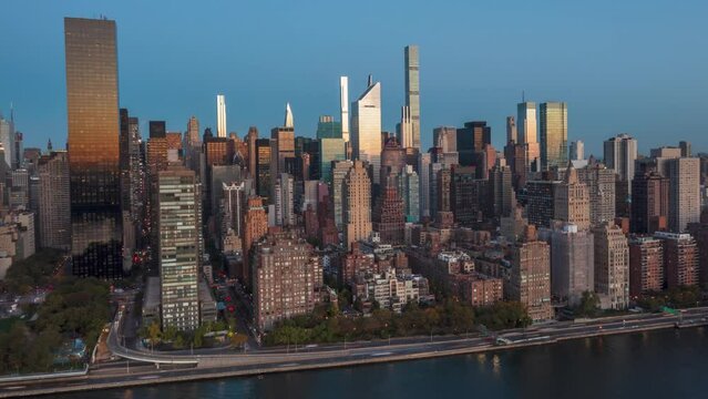 Aerial Hypelrpase over Midtown 