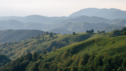 Beautiful hills and mountains of Western Serbia