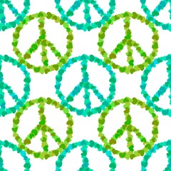 Valentines hearts seamless peace sign pattern for wrapping paper and fabrics and linens and kids clothes print