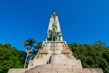 Fototapeta premium Monument to Benjamin Constant Inside Santana Park in Rio de Janeiro City