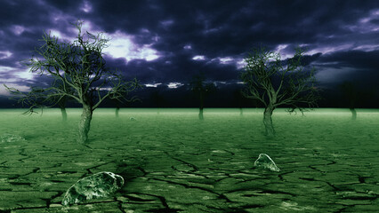 climate change, the world is changing (3d rendering) © rtype