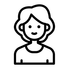 mother line icon