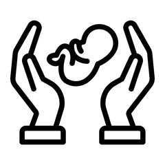 newrborn line icon