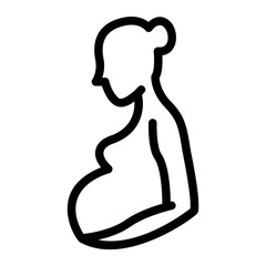 pregnant line icon