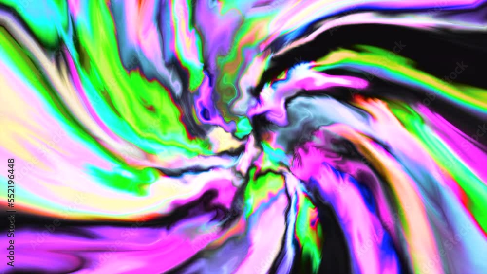 Poster colorful explosive flow with spiral stripes. motion. explosion of spiral flow of energy lines. color