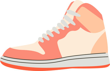 Sneaker for walking flat icon Trendy shoe pair