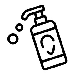 shampoo line icon