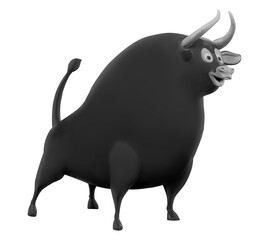 large-horned animal bull