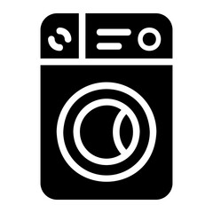 washing machine glyph icon