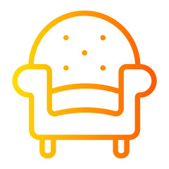 armchair gradient icon
