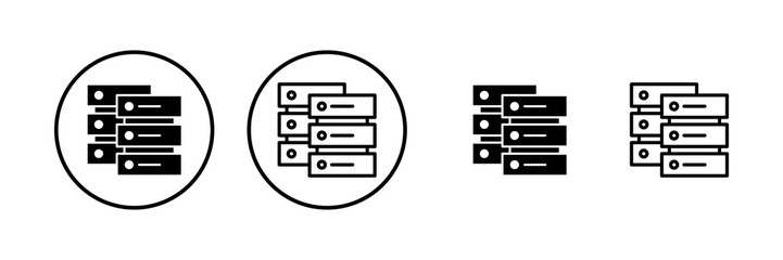 Database icon vector illustration. database sign and symbol