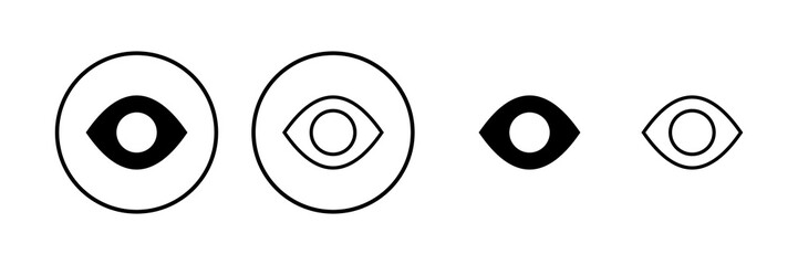 Eye icon vector illustration. Eye sign and symbol. Look and Vision icon.