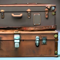積み重なったスーツケース