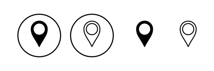 Pin icon vector illustration. Location sign and symbol. destination icon. map pin