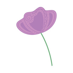 Isolated colored sketch of a flower Vector illustration