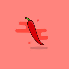 illustration vector graphic chili perfect for logo, icon, design, poster, flyer, and advertisement 